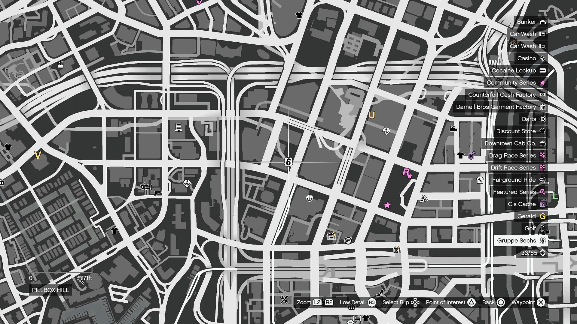 Go to this location to start Gruppe Sechs delivery missions (Image via Rockstar Games)